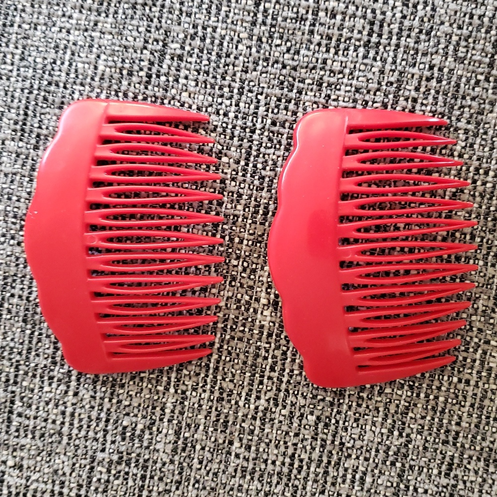 Vintage Women's Set Of 4 Hair Combs - Picture 4 of 5